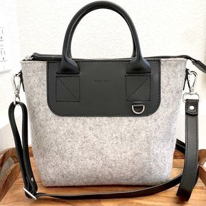 GRAF LANTZ • BEDFORD CROSSBODY (GRANITE / BLACK LEATHER)